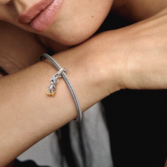 NWOT Disney 100th Anniversary Minnie Mouse Diamond Dangle Charm - Picture 5 of 11